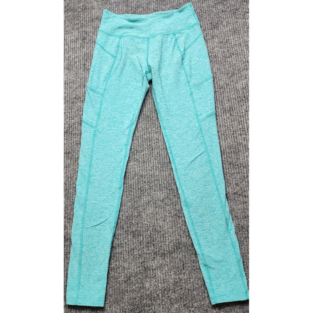 Beyond Yoga Space Dye High Waisted Leggings Teal Heather Side Pockets Small